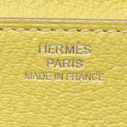 Hermes Lime Chevre Leather Clic Shoulder Bag 16 