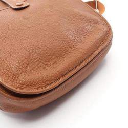 Pre Owned Hermes Gold Taurillon Clemence Evelyne Crossbody Bag GM