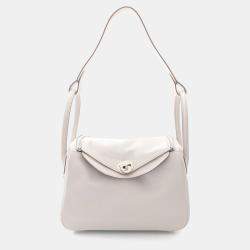 Hermes Gris Pale Swift Leather Lindy 26 Shoulder Bag