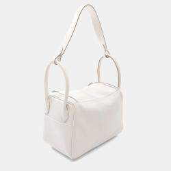 Hermes Gris Pale Swift Leather Lindy 26 Shoulder Bag