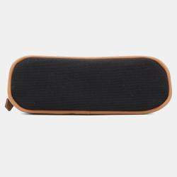 Hermes Black Cotton Leather Bolide Mini Pouch