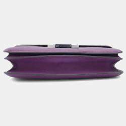 Hermes Evercolor Elan Anemone Constance Shoulder Bag