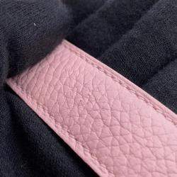 Hermes Rose Sakura Taurillon Clemence 18 Picotin Lock Bag