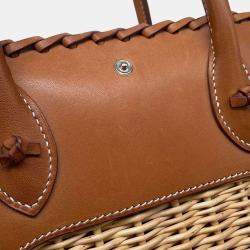 Hermes Natural/Fauve Willow Barenia Leather Bolit Picnic Size 24