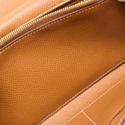 Hermès Gold Epsom Leather Kelly To Go Wallet