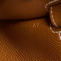 Hermès Gold Epsom Leather Kelly To Go Wallet