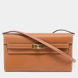 Hermès Gold Epsom Leather Kelly To Go Wallet