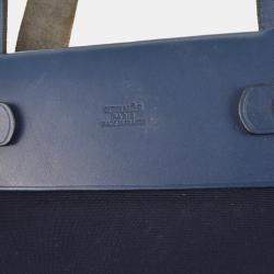 Hermes Navy Officier Herbag Cabas MM Tote Bag