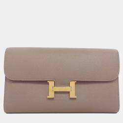 Hermes Epsom Leather Constance Long Wallet 