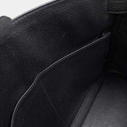 Hermes Black Togo Leather Kelly Retourne 28 Top Handle Bag