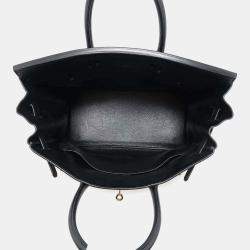 Hermès Black Ardennes Leather Haut A Courroies 32
