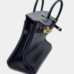 Hermès Black Ardennes Leather Haut A Courroies 32