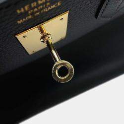 Hermès Black Ardennes Leather Haut A Courroies 32