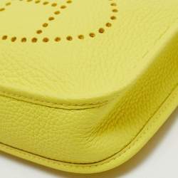 Hermes Lime Taurillon Clemence Leather Evelyne Amazone TPM Bag