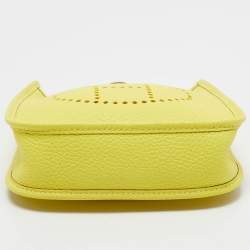 Hermes Lime Taurillon Clemence Leather Evelyne Amazone TPM Bag
