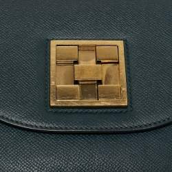 Hermes Vert Cypres Epsom Leather Gold Finish Mosaique Au 24-17 Bag