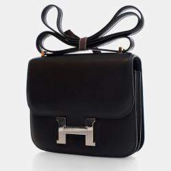 Hermes Black Swift Mini Constance 18