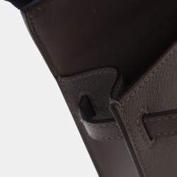 Hermes Mini Kelly Gris Meyer Epsom Leather Bag
