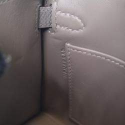 Hermes Mini Kelly Gris Meyer Epsom Leather Bag