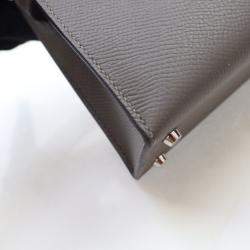Hermes Mini Kelly Gris Meyer Epsom Leather Bag