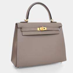 Hermes Mini Kelly Gris Meyer Epsom Leather Bag