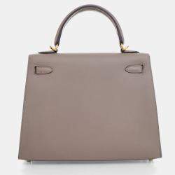 Hermes Mini Kelly Gris Meyer Epsom Leather Bag
