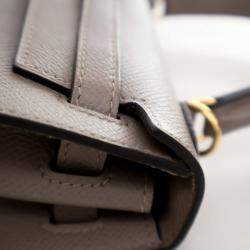 Hermes Kelly Sellier 25 Gris Asphalt Epsom Leather Bag