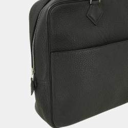 Hermes Black Fjord Plume Doc 38 Handbag