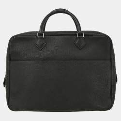 Hermes Black Fjord Plume Doc 38 Handbag