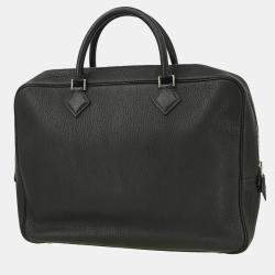 Hermes Black Fjord Plume Doc 38 Handbag
