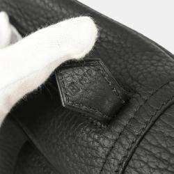 Hermes Black Fjord Plume Doc 38 Handbag