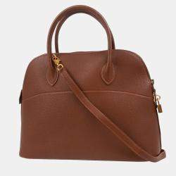 Hermes Noisette Ardennes Bolide 35 Handbag