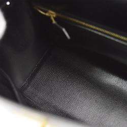 Hermes Black Box Calf Kelly 28 Sellier Handbag