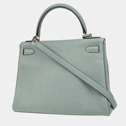  Hermes Ciel Taurillon Clemence Kelly 28 Retourne Handbag
