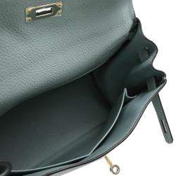  Hermes Ciel Taurillon Clemence Kelly 28 Retourne Handbag
