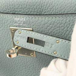  Hermes Ciel Taurillon Clemence Kelly 28 Retourne Handbag