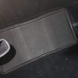 Hermes Black Canvas and Leather Garden Party 36