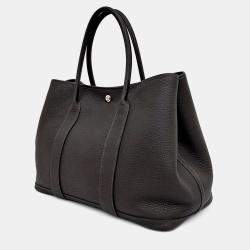 Hermes Black Leather Garden Party 36 bag