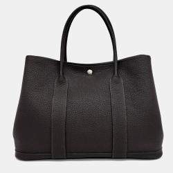 Hermes Black Leather Garden Party 36 bag