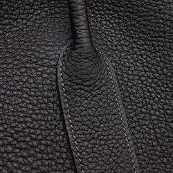 Hermes Black Leather Garden Party 36 bag