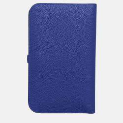 Hermes Blue Electric Togo Leather Dogon Duo Wallet