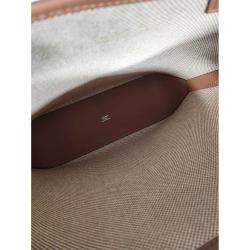 Hermes Ecru-Naturel/Gold Toile Cabas H En Bias 27 Tote Bag