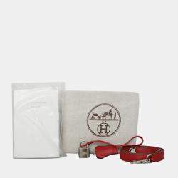 Pre Owned Hermes Red Epsom Leather Sellier Kelly 32 Bag