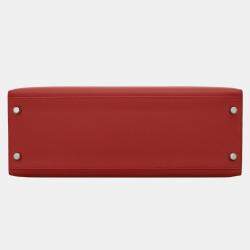 Pre Owned Hermes Red Epsom Leather Sellier Kelly 32 Bag