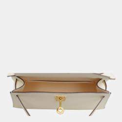 Hermes White Epsom Leather Mini Kelly Bag