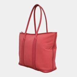 Hermes Pink Garden Party Zip Tote