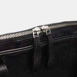 Hermes Black Leather Evergrain Shoulder Bag