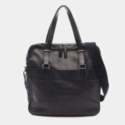 Hermes Black Leather Evergrain Shoulder Bag