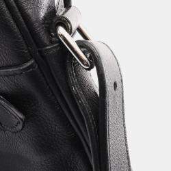 Hermes Black Leather Evergrain Shoulder Bag