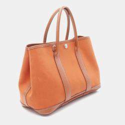 Hermes Orange Potiron Garden Party TPM Bag